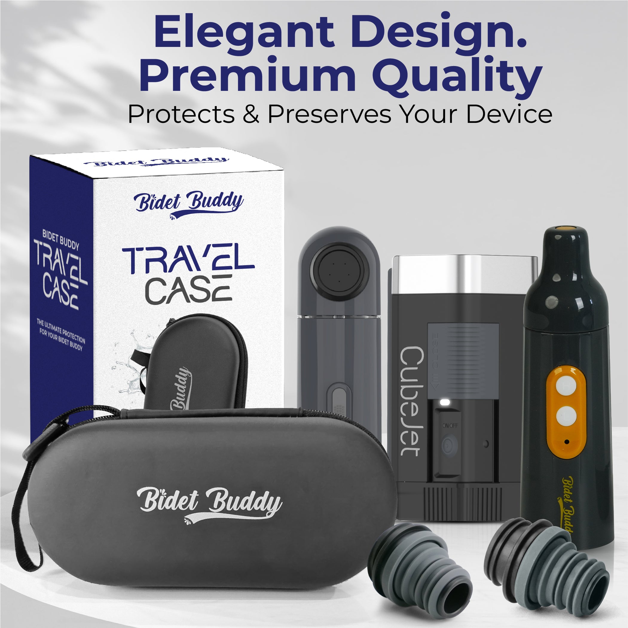 Premium small travel case for Bidet Buddy portable bidets
