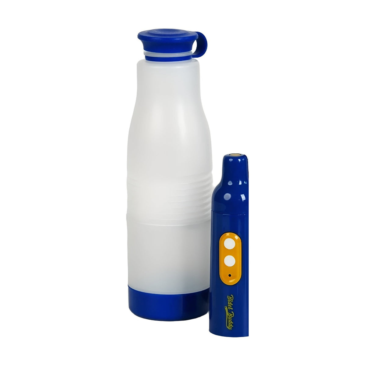 PureJet Portable Bidet in Midnight Ocean blue with bottle